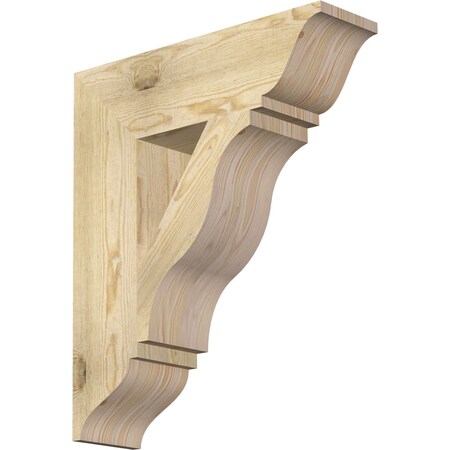 Ekena Millwork Funston Traditional Rough Sawn Bracket, Douglas Fir, 6"W x 22"D x 26"H BKT06X22X26FST01RDF